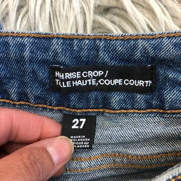 🔴 2/$25 Joe Fresh women’s jeans high rise crop mid wash - Picture 6 of 8